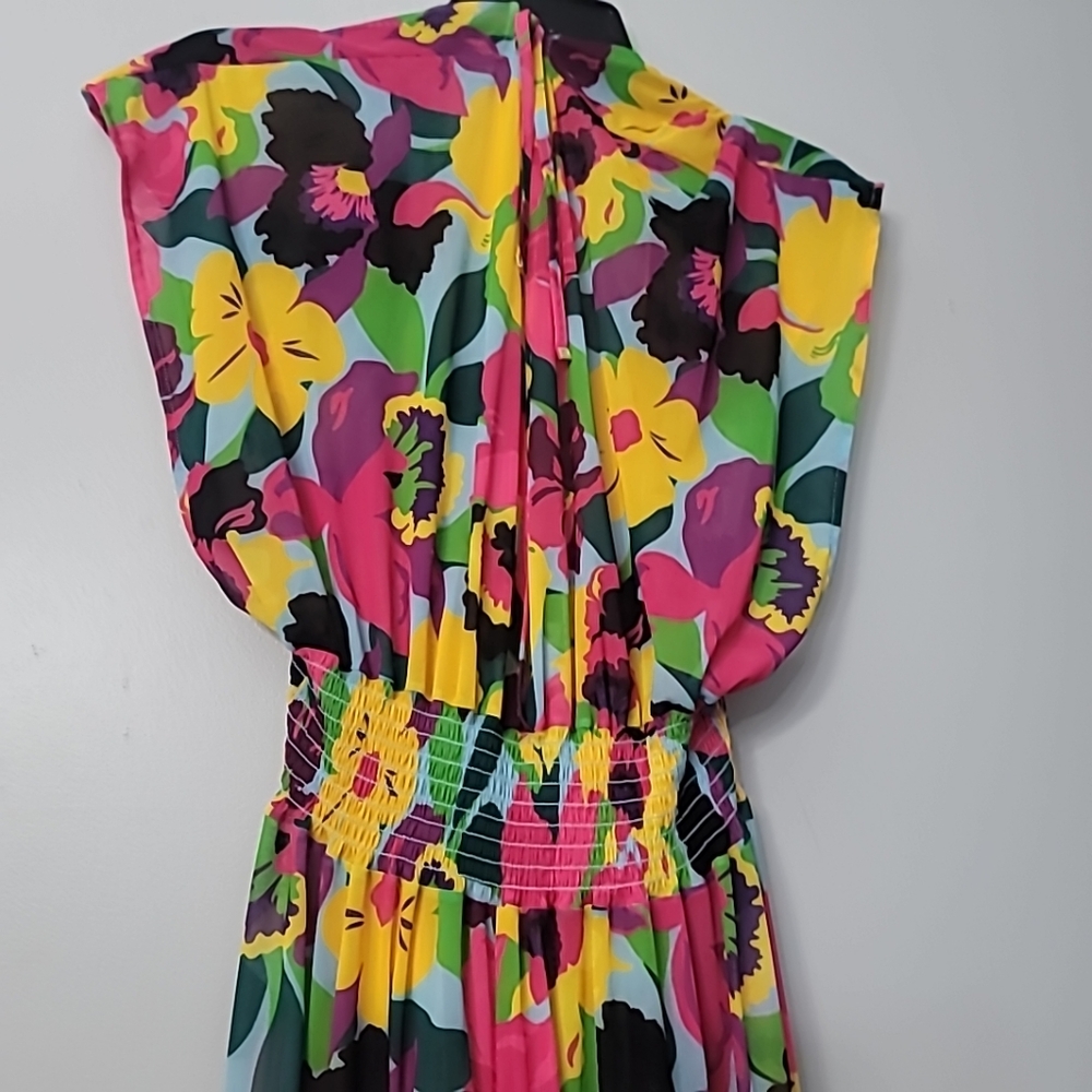 Kate Spade New York Orchid Bloom Maxi Cover  Up Maxi Dress - Picture 11 of 15